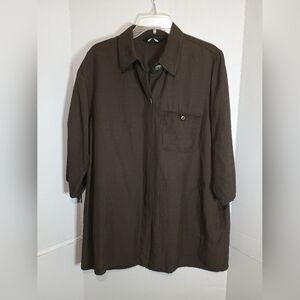 Marina Rinaldi Women's Pocketed Italian Top Size Medium